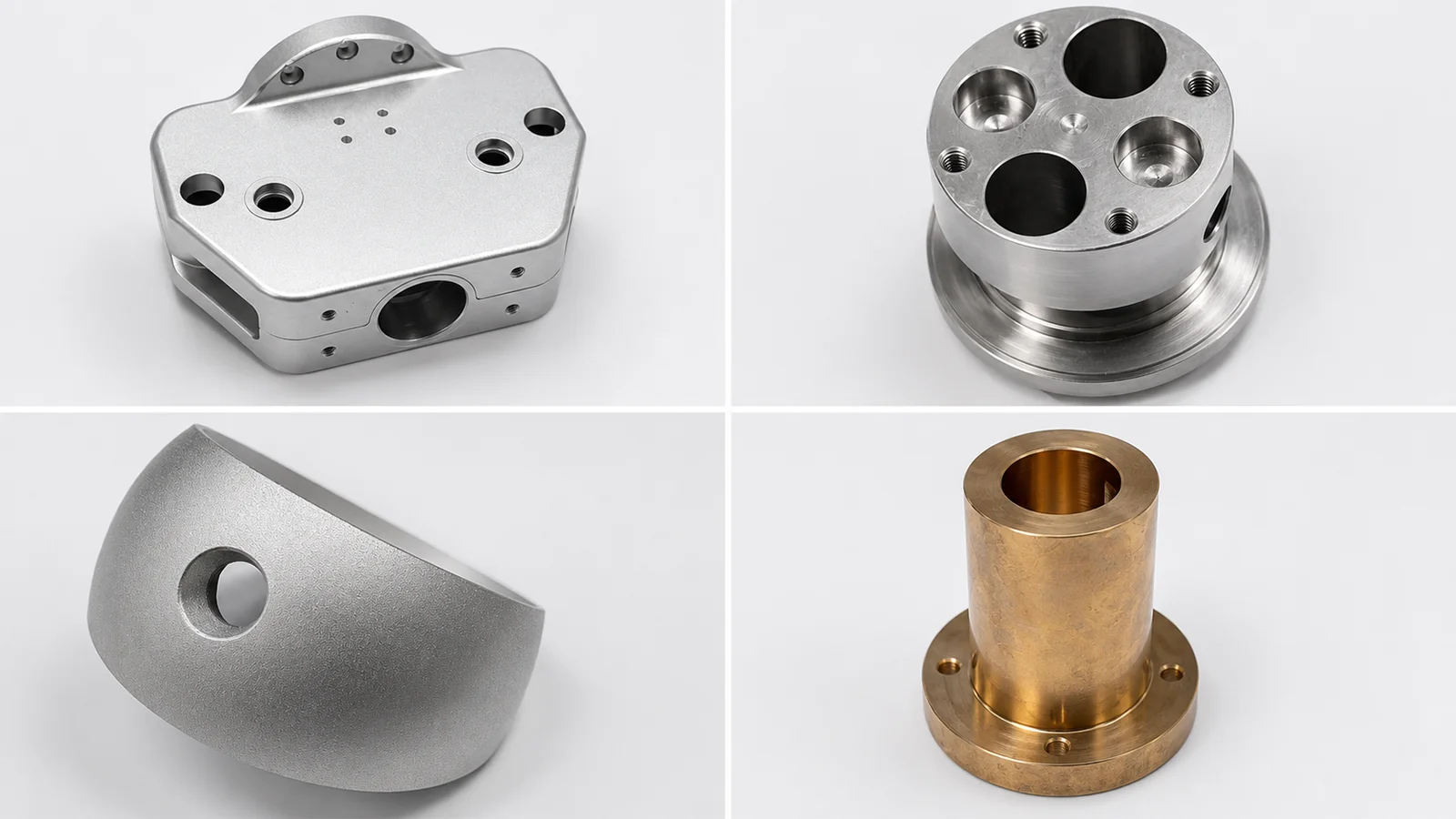 CNC machined aluminum, steel and stainless steel components