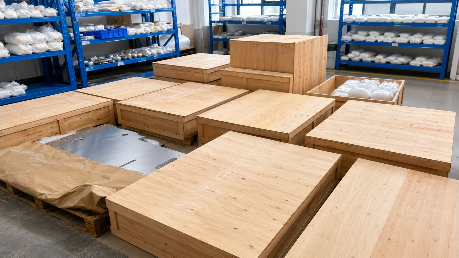 Placeholder for precision components being protected, labeled and packed for delivery
