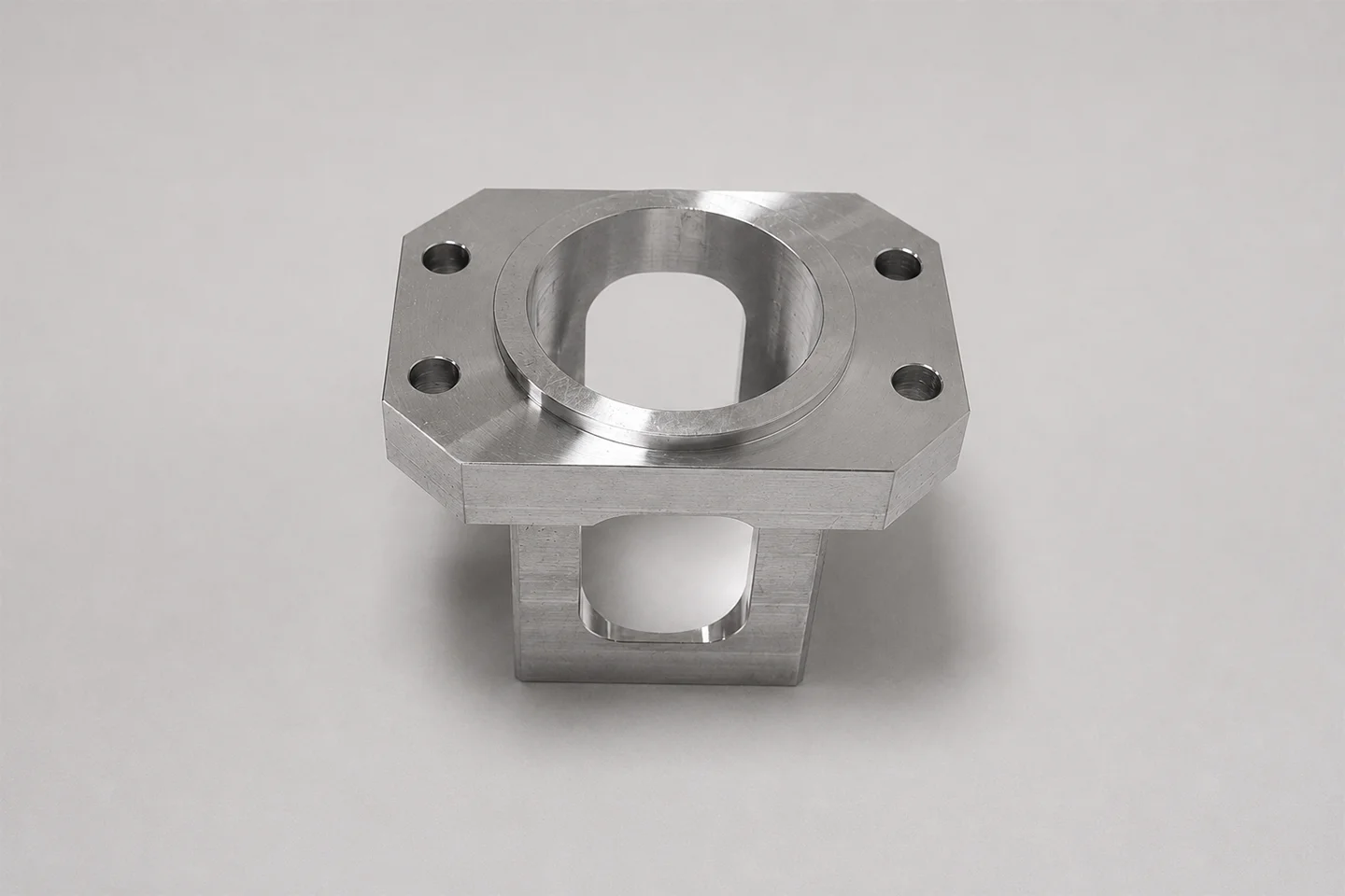 Precision machined aluminum component