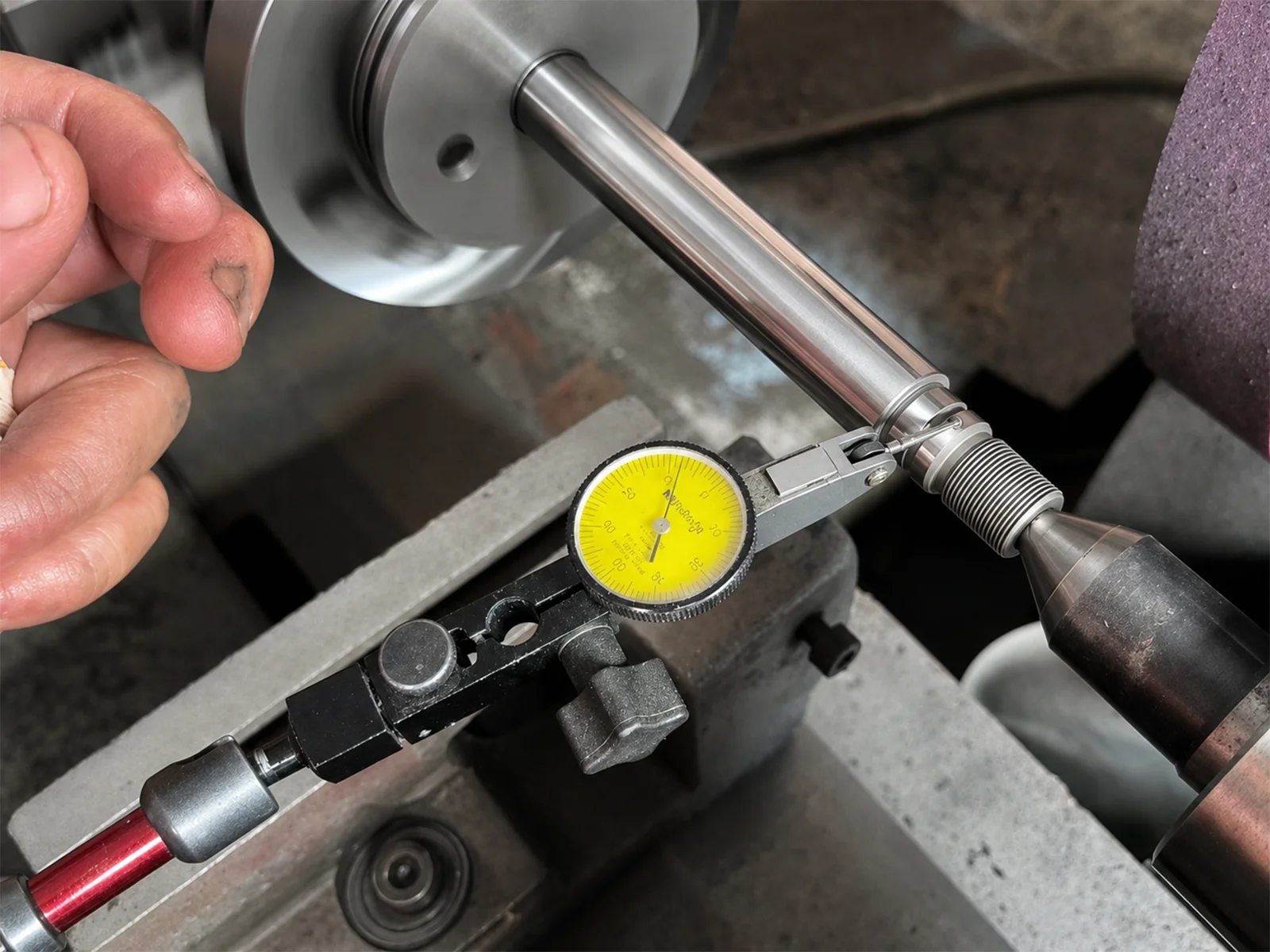 Inspection of a precision-ground metal component for size and geometry