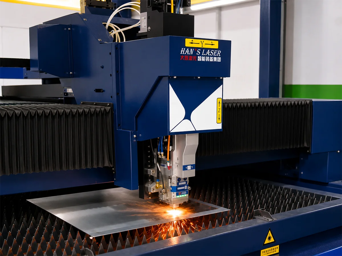 Fiber laser cutting a precision profile from sheet metal