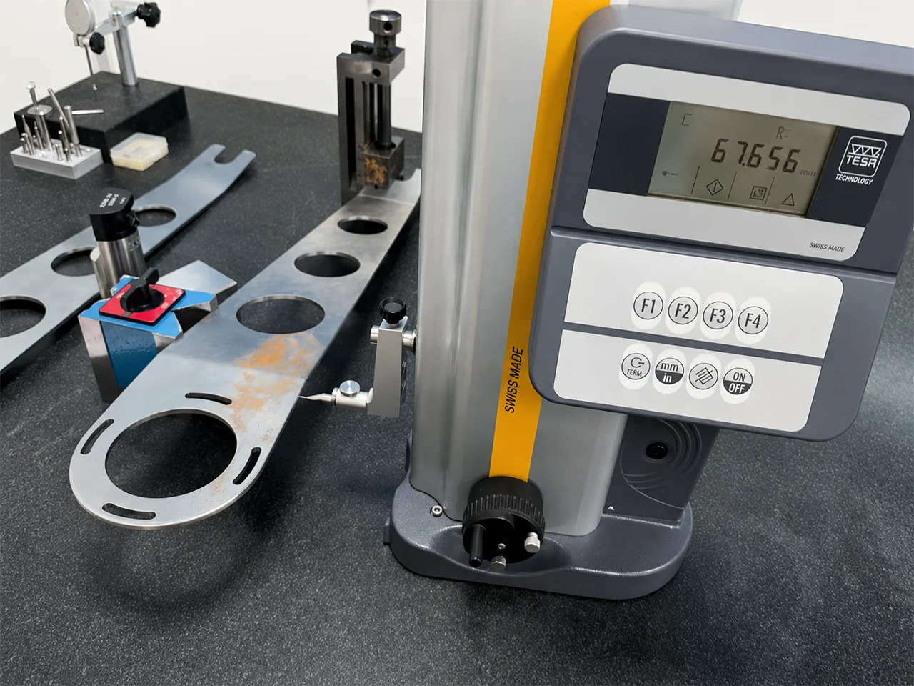Dimensional inspection of a precision sheet metal component